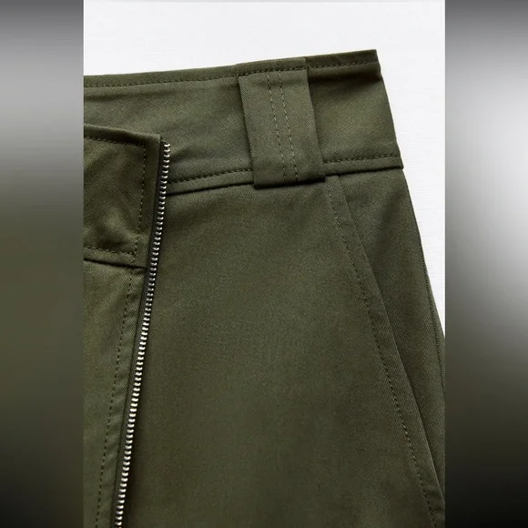 ZIPPERED ASYMMETRICAL SKIRT - Picture 9 of 10